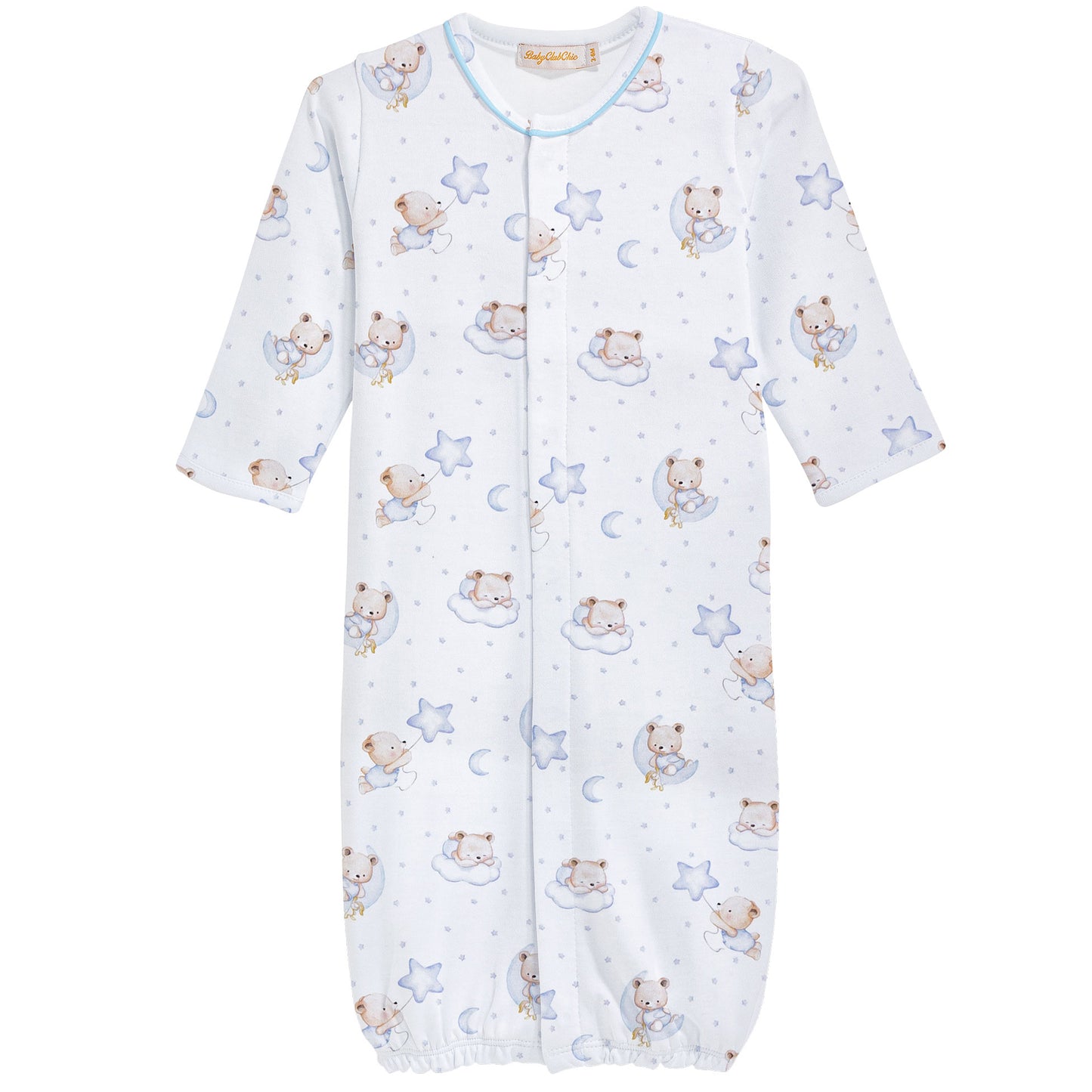 Sleep Tight Bear Blue Converter Gown by Baby Club Chic