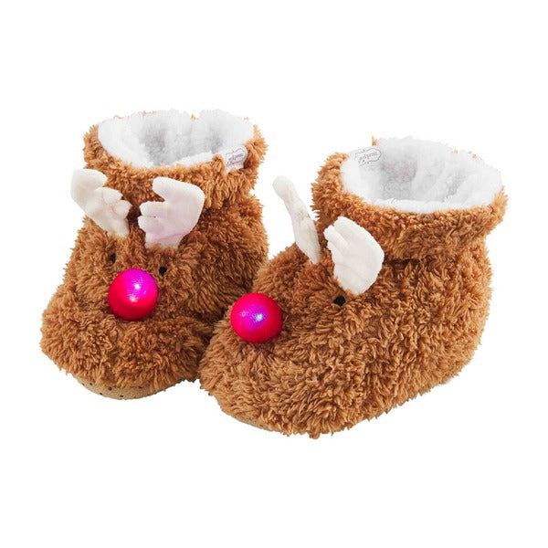 Light-Up Reindeer Slippers by Mud Pie