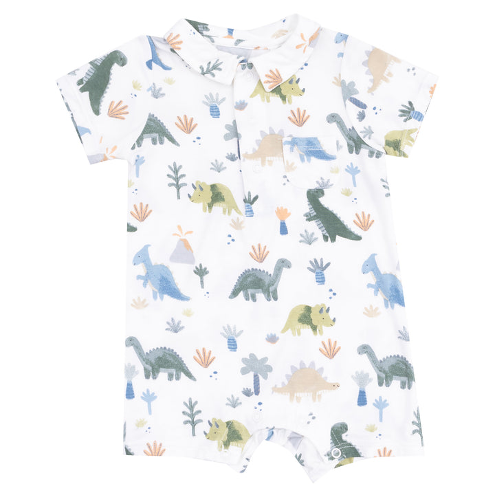 Soft Dinos Polo Romper by Angel Dear