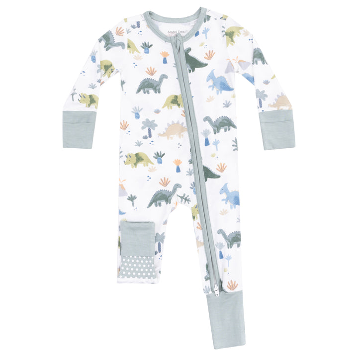 Soft Dinos Zipper Romper by Angel Dear