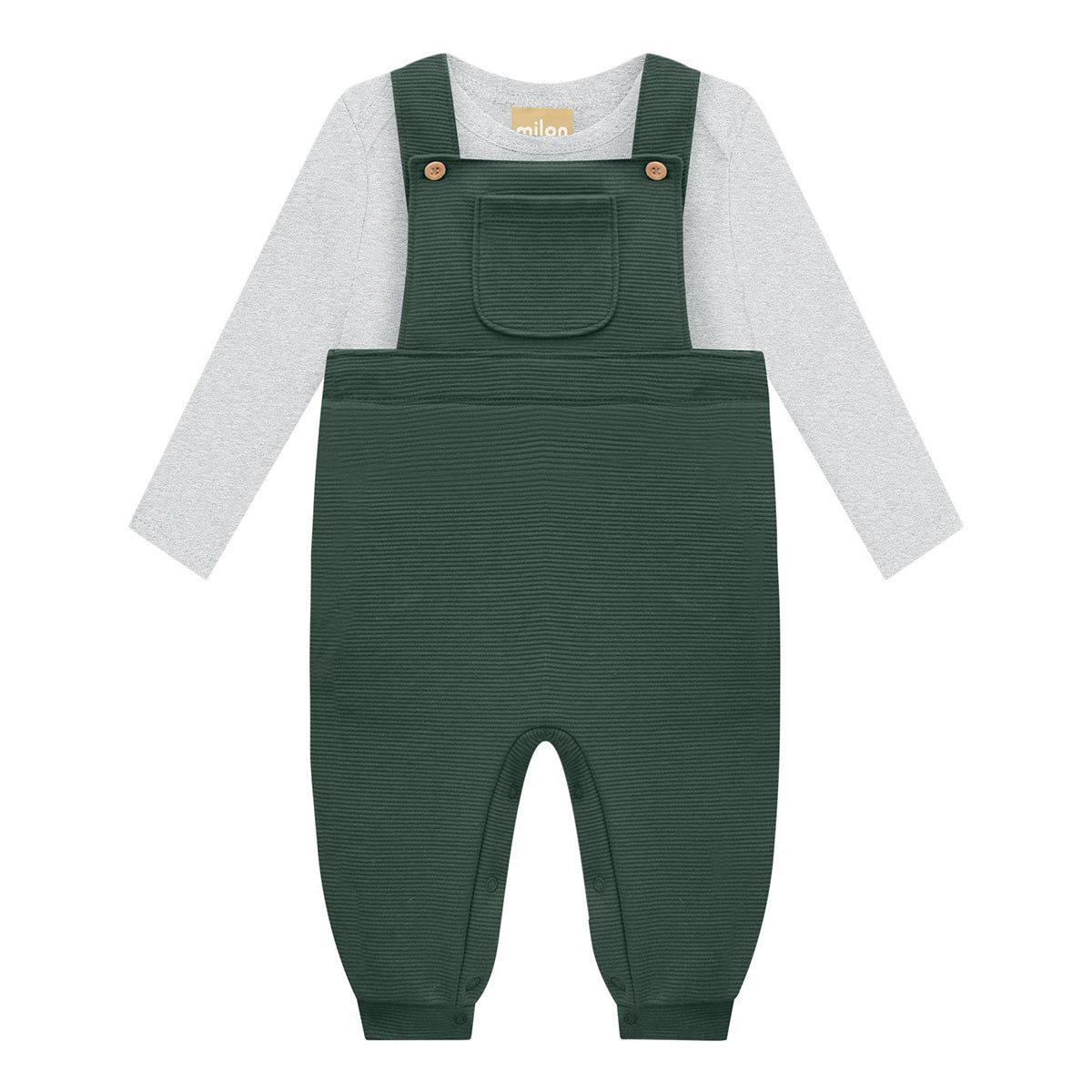 Milon Soft Grey Coverall Set