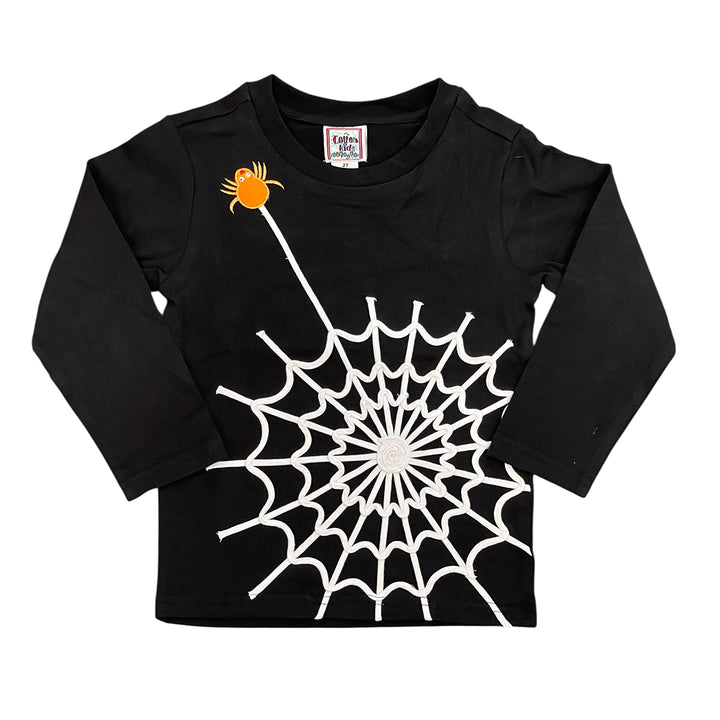 Halloween Spider Web Long-Sleeve Tee by Cotton Kids