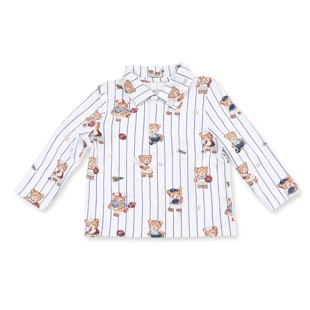 Sports Bears Long-Sleeve Polo Shirt by Angel Dear