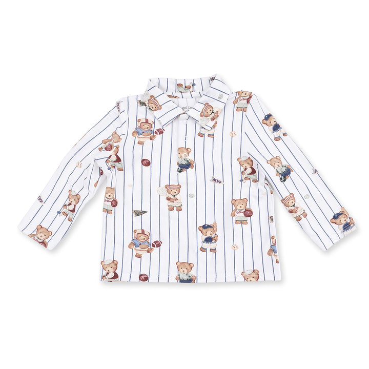 Sports Bears Long-Sleeve Polo Shirt by Angel Dear