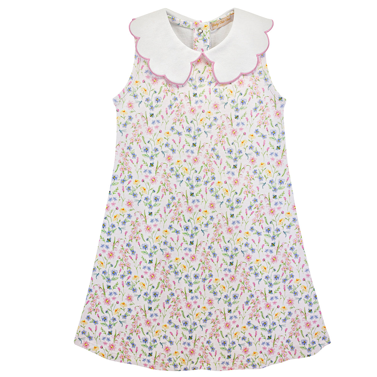 Spring Blush Dress with Scalloped Collar by Baby Club Chic 4T
