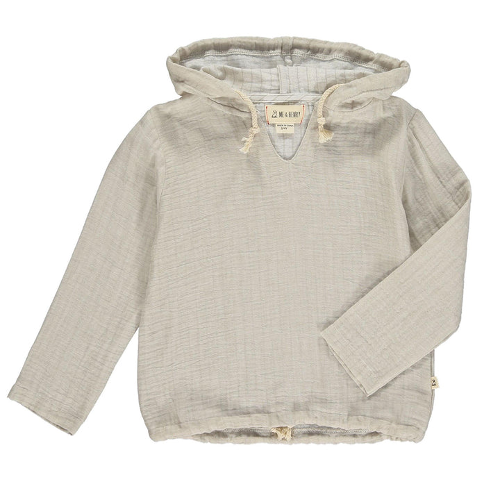 Stone Gauze Hooded Top by Me & Henry