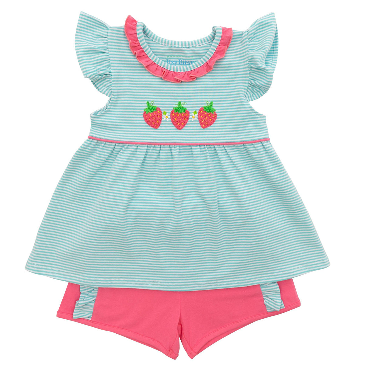 Strawberry Short Set by Itsy Bitsy