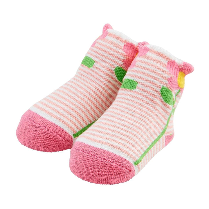 Striped Flower Socks by Mud Pie