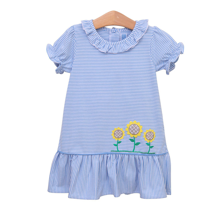 Sunflower Applique Dress by Trotter Street Kids