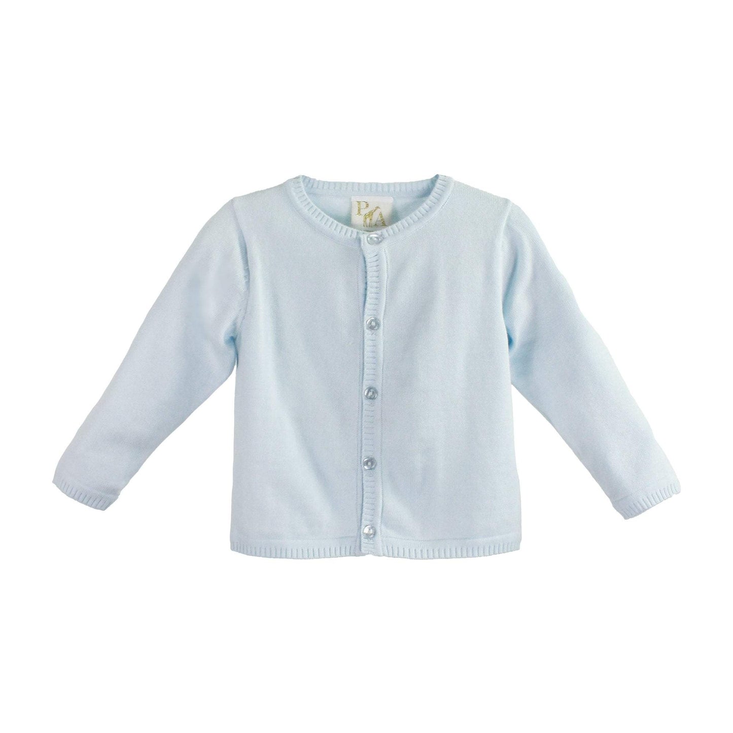 Blue Unisex Cardigan Sweater by Petit Ami