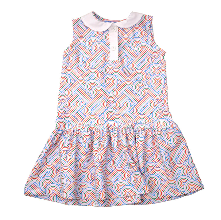 Swirls Print Dress by Color Works