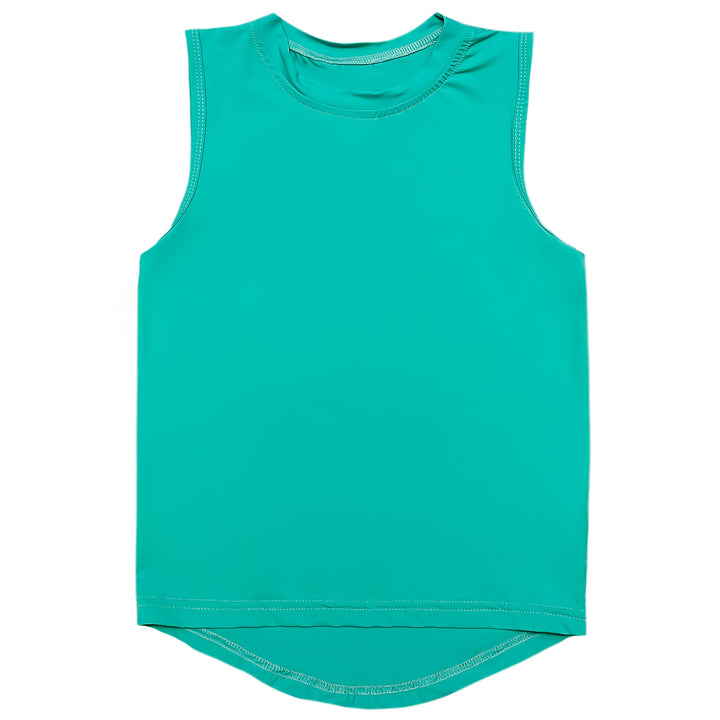 Teal High Low Tank by Belle Cher