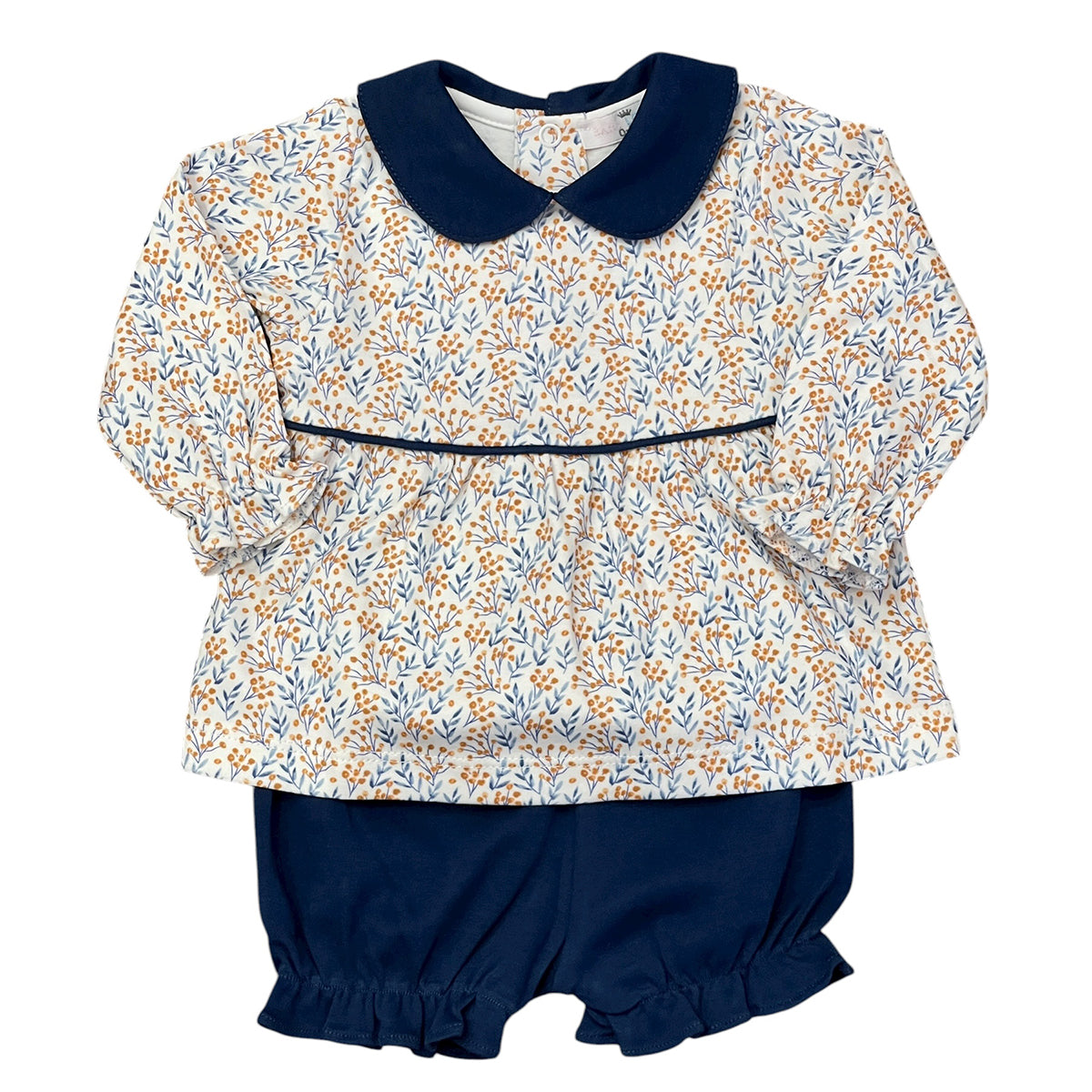Tessa Floral Pima Bloomer Set by Baby Loren