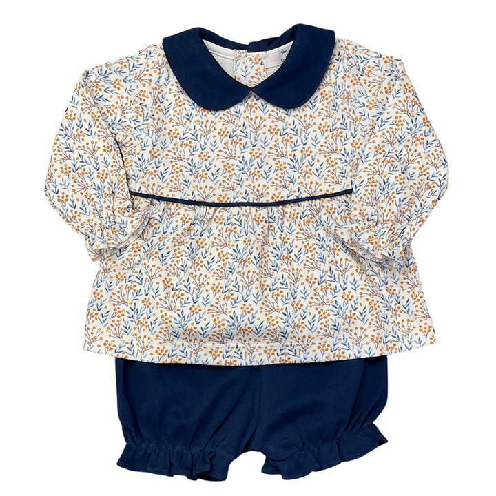 Tessa Floral Pima Bloomer Set by Baby Loren