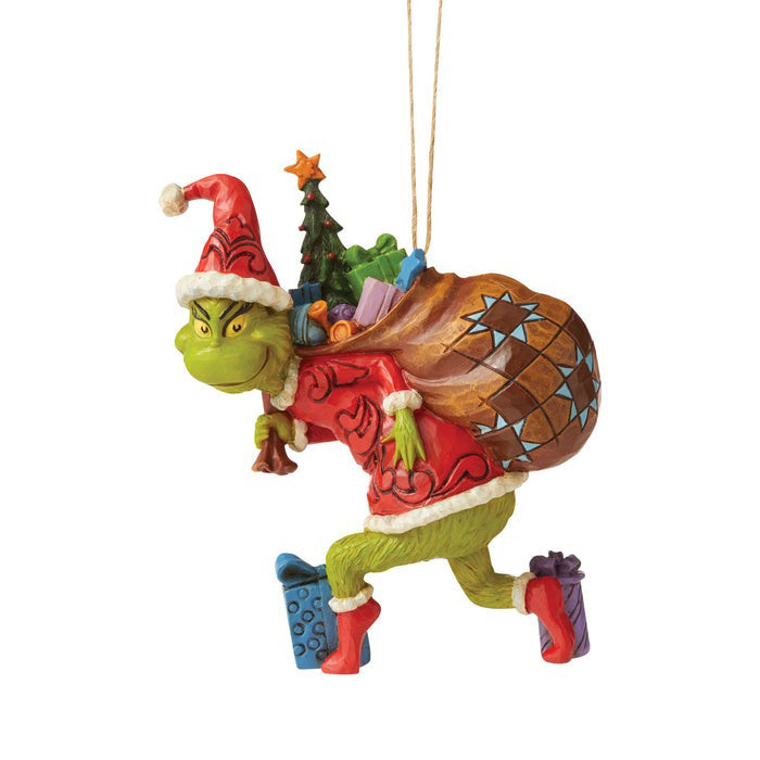 Grinch Tiptoeing Christmas Tree Ornament