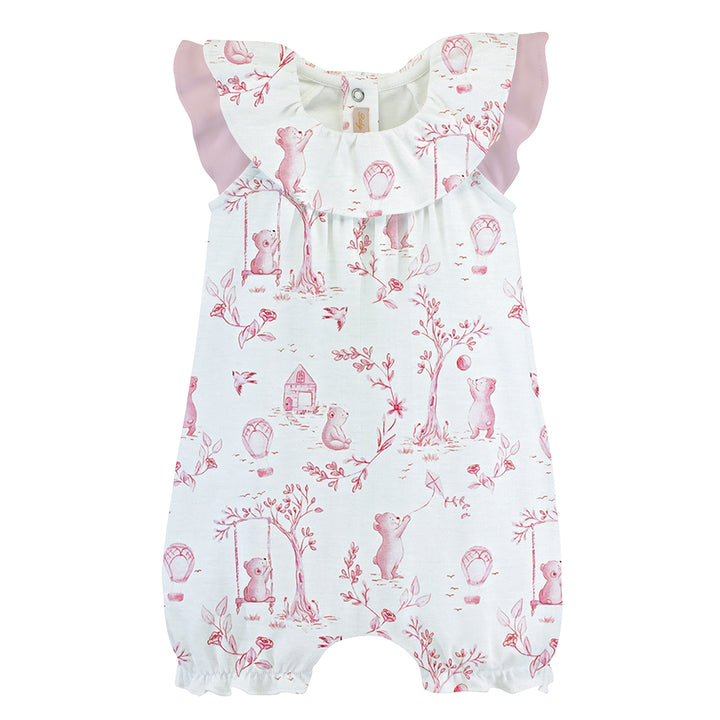 Toile du Jouy Pink Romper by Baby Club Chic