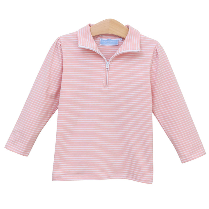 Light Pink Stripe Tori Pullover by Trotter Street Kids