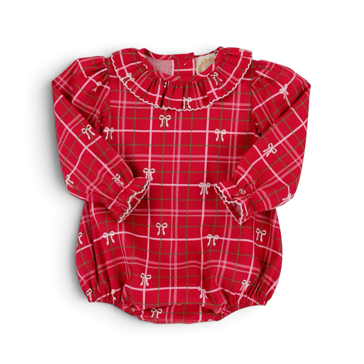 Ramona Ruffle Bubble in Torrington Tartan Flannel by The Beaufort Bonnet Company