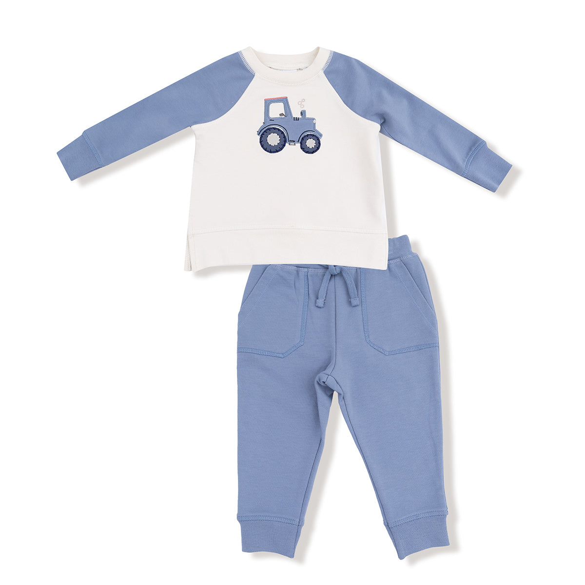Tractor Sweatshirt and Jogger Set by Angel Dear