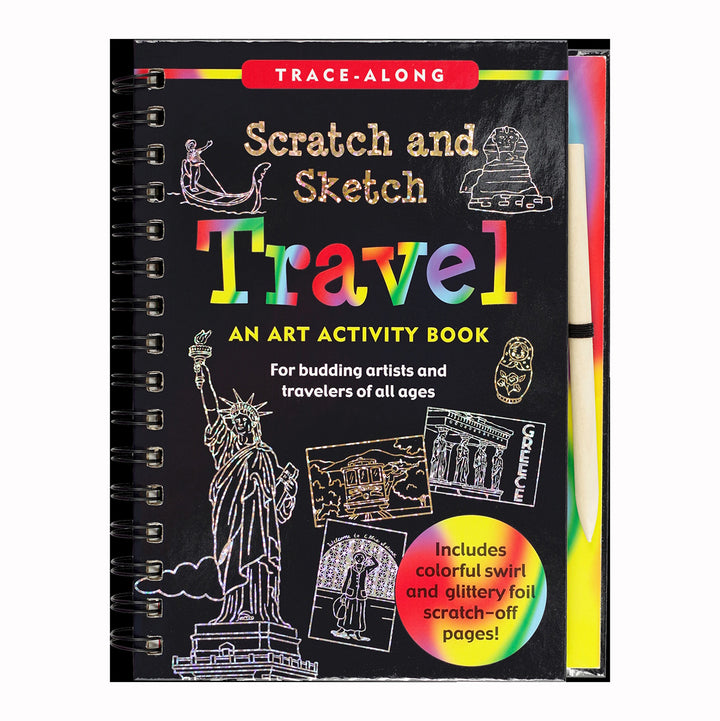 Scratch & Sketch Art Activity Book - Travel