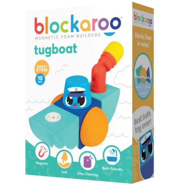 Blockaroo Tugboat Magnetic Foam Blocks Set