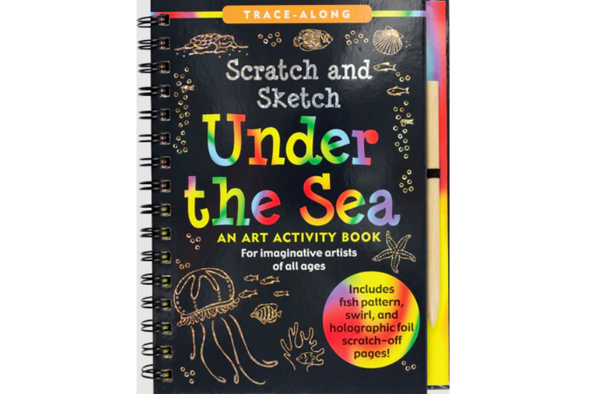 Scratch & Sketch Art Activity Book - Under the Sea