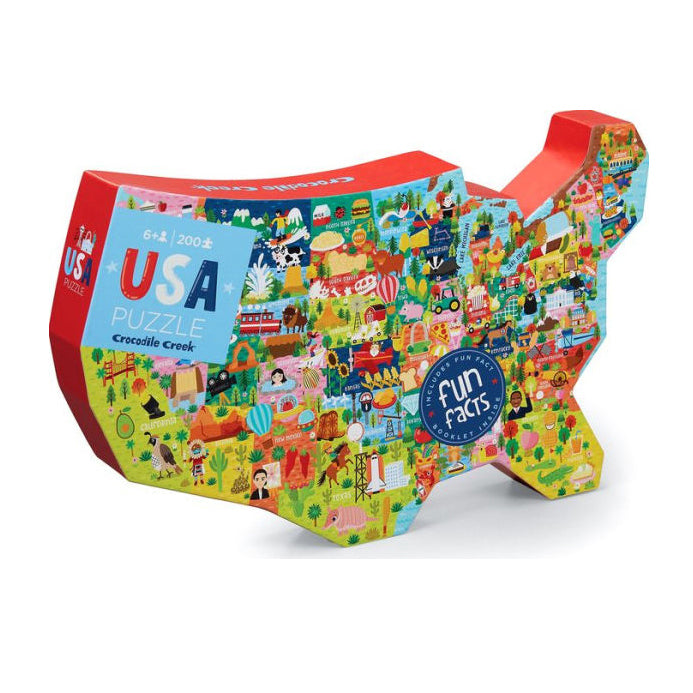 USA 200-Piece Puzzle (Age 6+) by Crocodile Creek