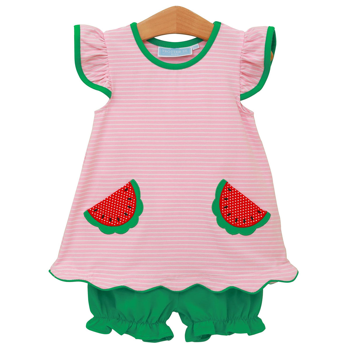 Watermelon Bloomer Set by Trotter Street Kids