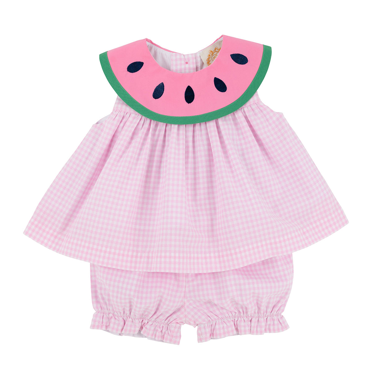 Greenbrier Gingham Watermelon Tabitha's Teacher's Pet Set by The Beaufort Bonnet Company