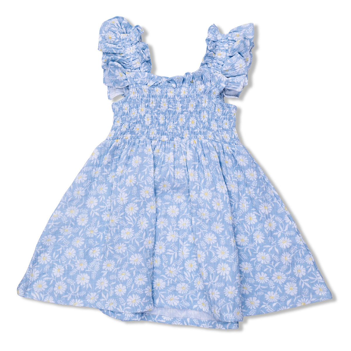Western Daisies Smocked Sundress by Angel Dear