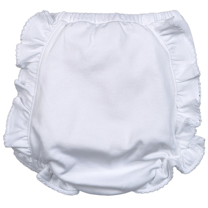 White Ruffle Bloomers by Baby Loren