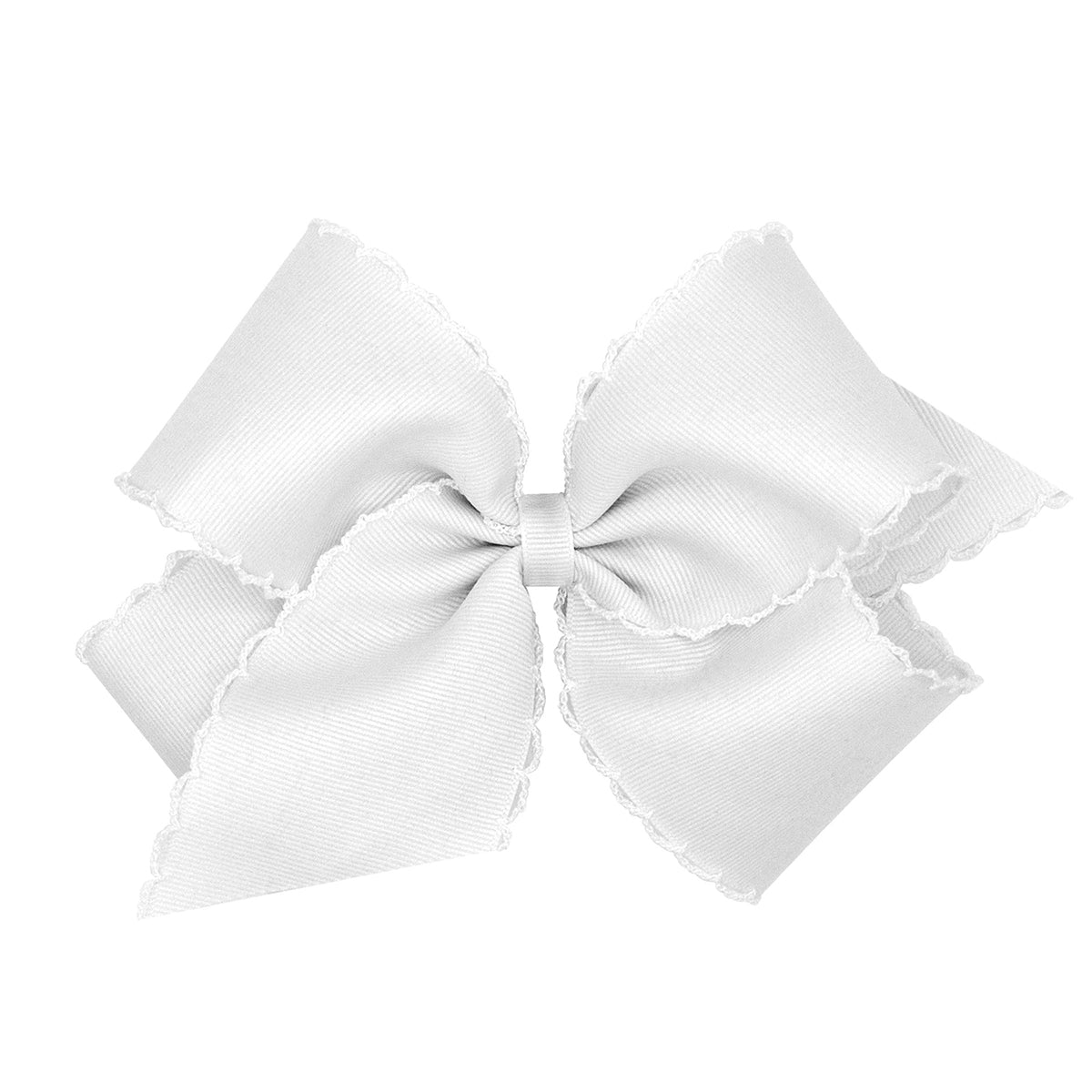 White Moonstitch Bow by Wee Ones (2 sizes)