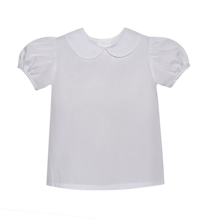 White Piped Blouse by Remember Nguyen