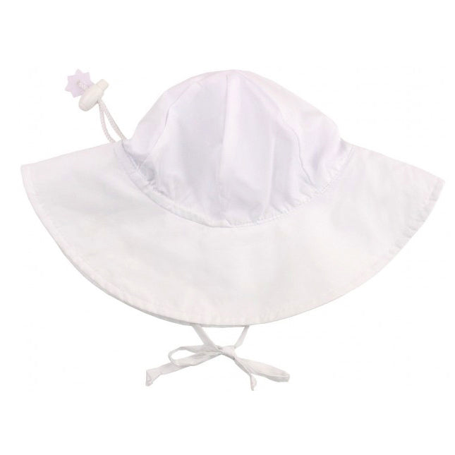 RuffleButts Sun Protection Hat - White