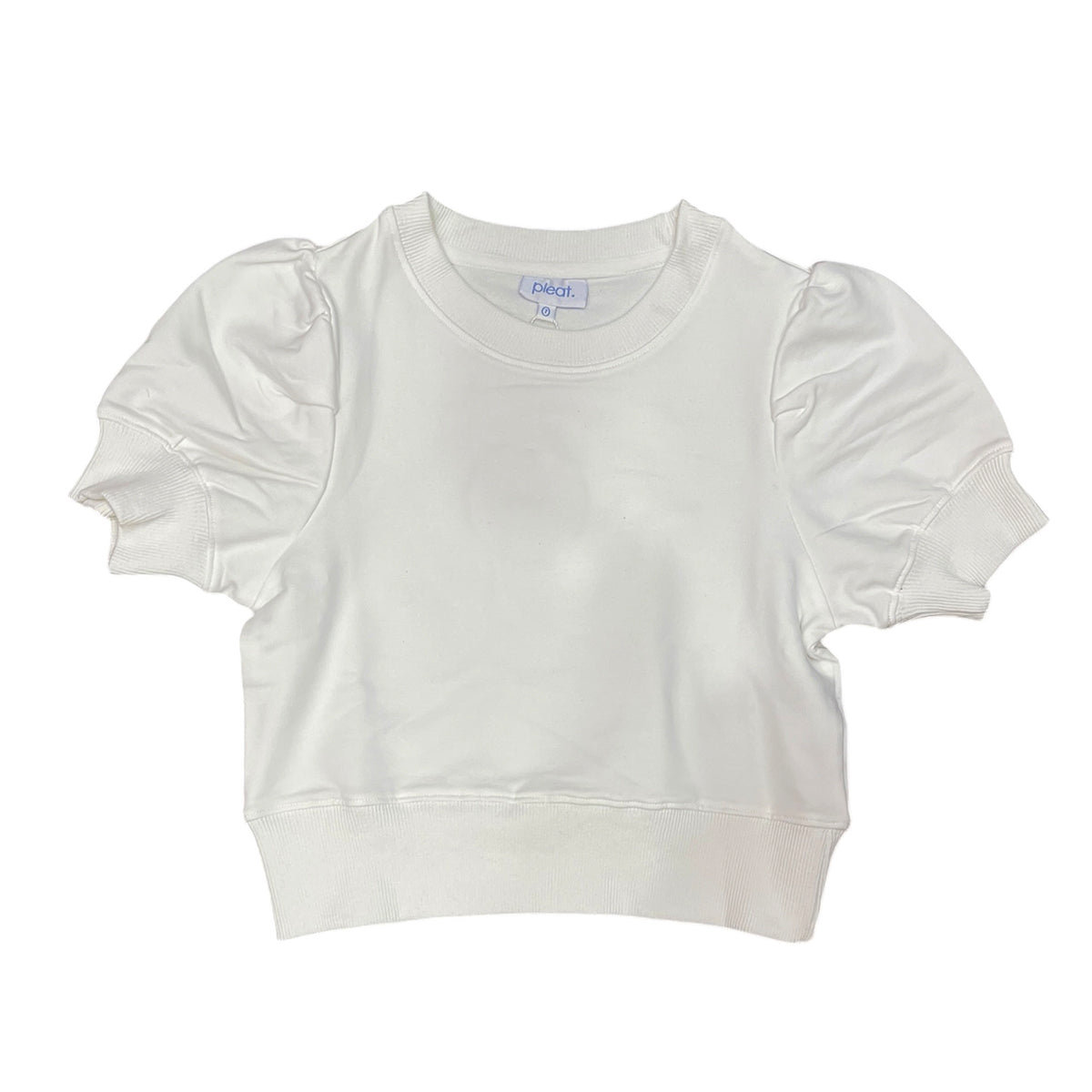 Riley White Sweatshirt by Pleat Collection