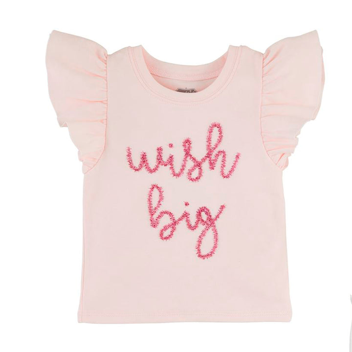 Wish Big Birthday GIrl Tee by Mud Pie