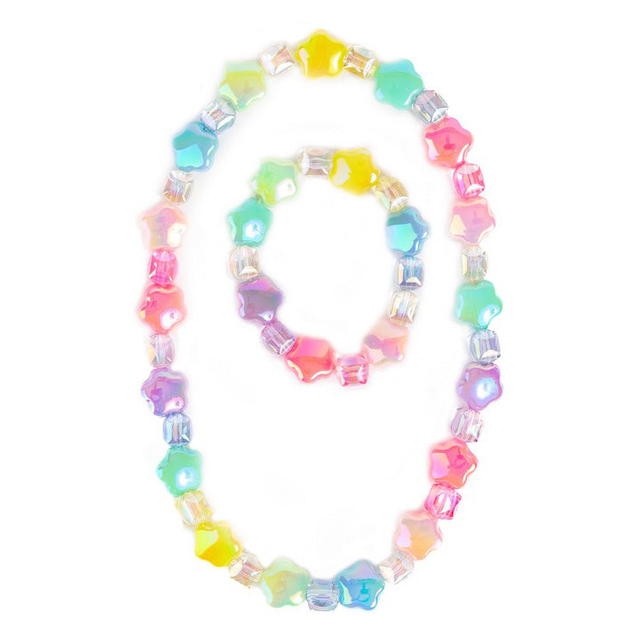 Wish Upon a Rainbow Star Necklace / Bracelet Set by Great Pretenders