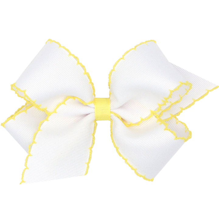 Wee Ones Moonstitch - White with Yellow Trim (2 Sizes)