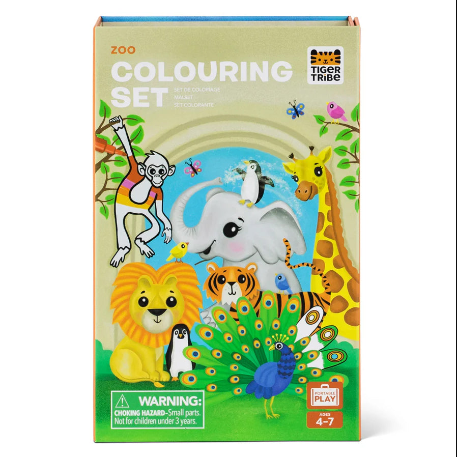 Zoo Coloring Set by Tiger Tribe