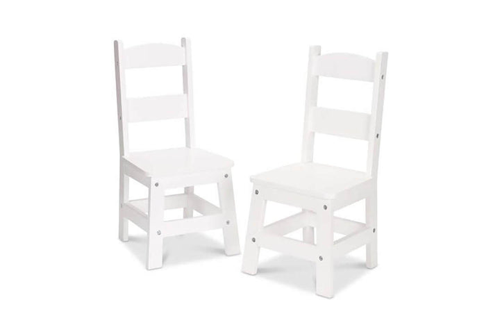Melissa & Doug Wooden Chair Pair - 3 Colors (Ages 3-8 Years)