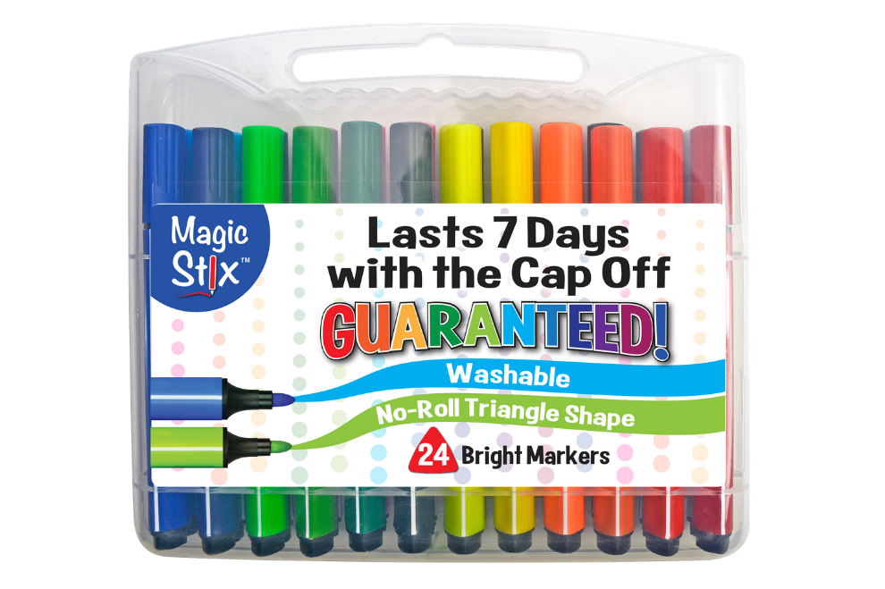 Magic Stix Markers - 24 Bright Colors