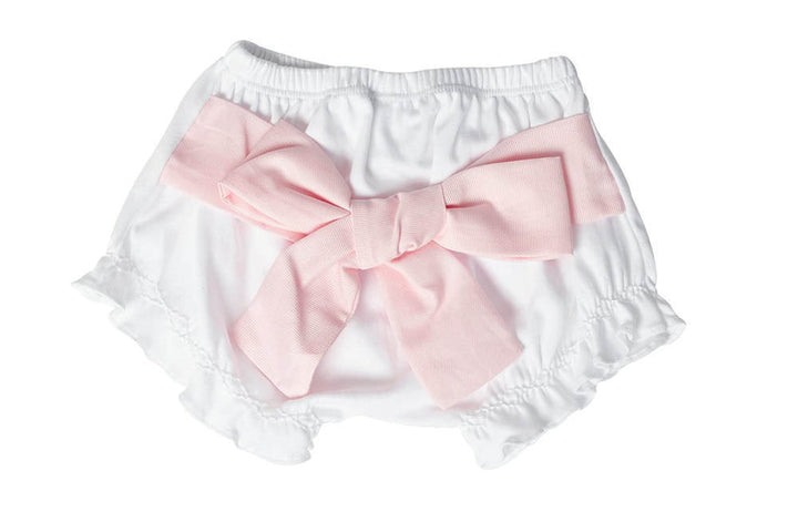 Nellapima Baby Bow Bloomer - Pink Bow - Size 9-12M