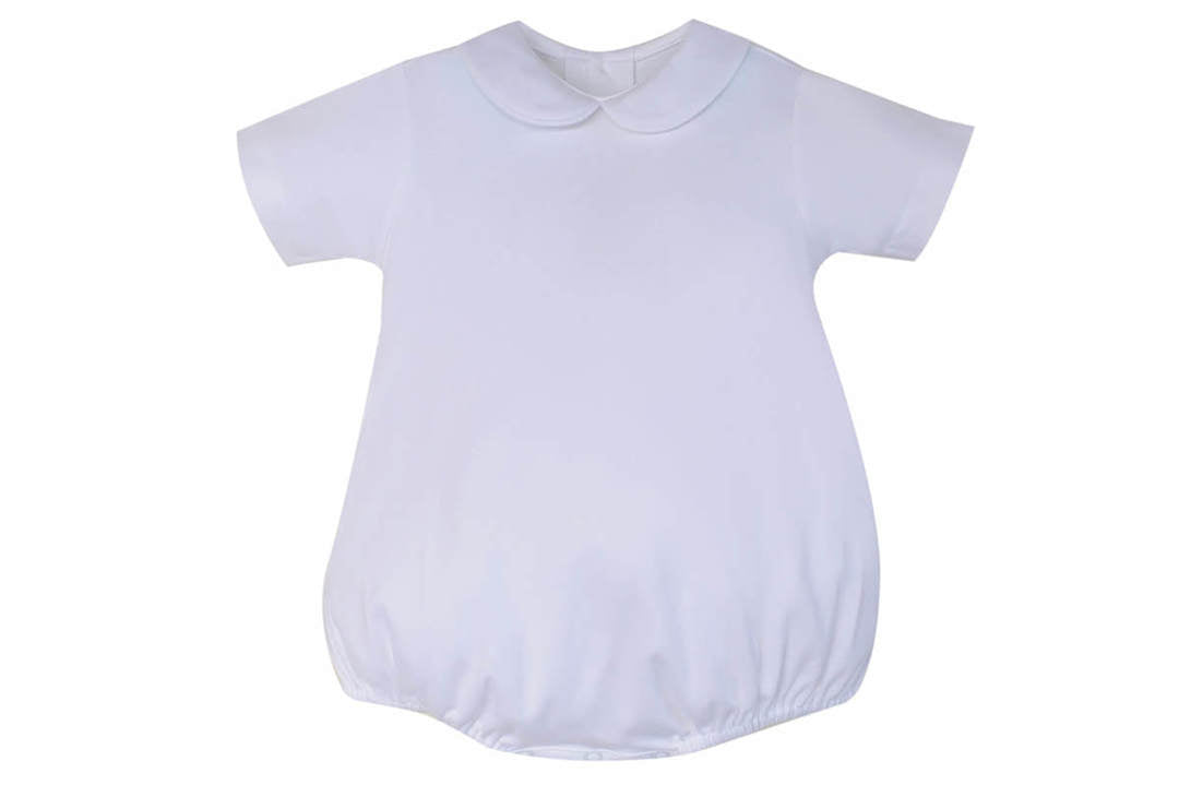 Remember Nguyen White Knit Boy Short-Sleeve Bubble