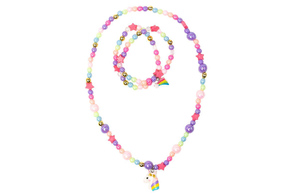 Great Pretenders Starry Unicorn Necklace & Bracelet Set