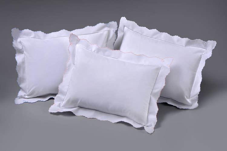Edward Boutross Pillow - Rosepointe Scallop Baby Sham (3 Colors)