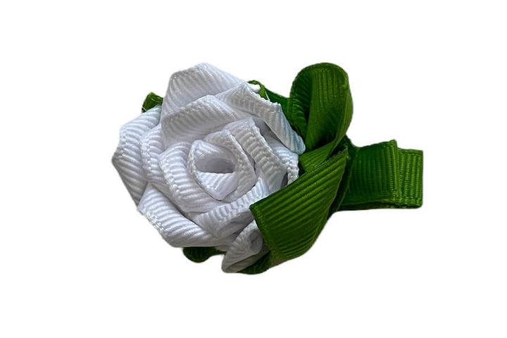 Rose (White) Sculpture Bow