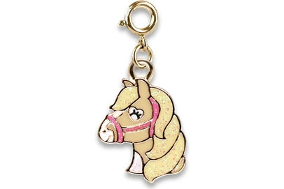 Gold Glitter Horse Charm by Charm It!