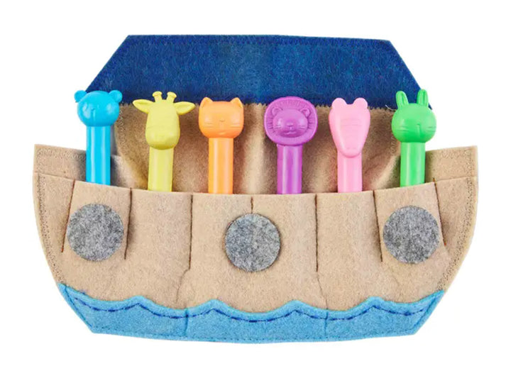 Noah's Ark Crayon Holder Set