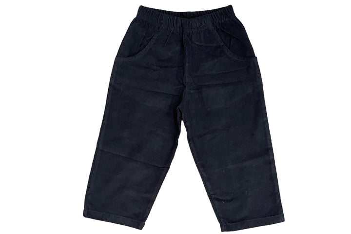 Luigi Boys Corduroy Pants with Pockets - Navy