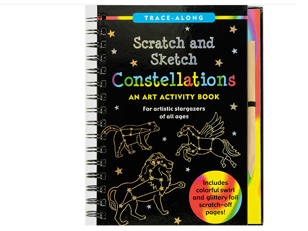 Scratch & Sketch Art Activity Book - Constellations